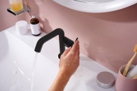 Смеситель для раковины Hansgrohe Tecturis S 73320670 Черный матовый латунь