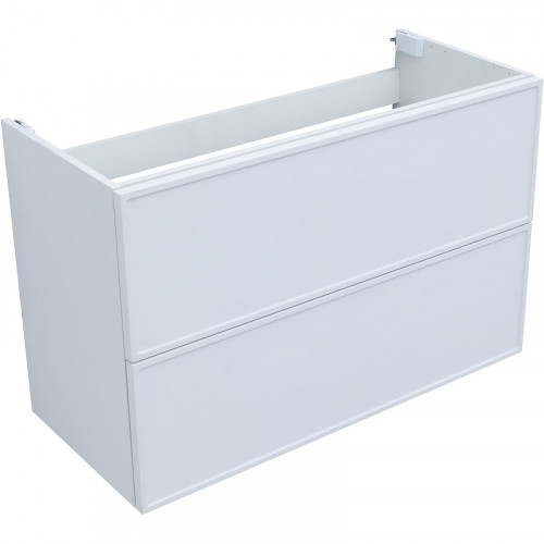 Тумба под раковину Aquanet Арт 100 313257 подвесная Белая матовая МДФ / ЛДСП