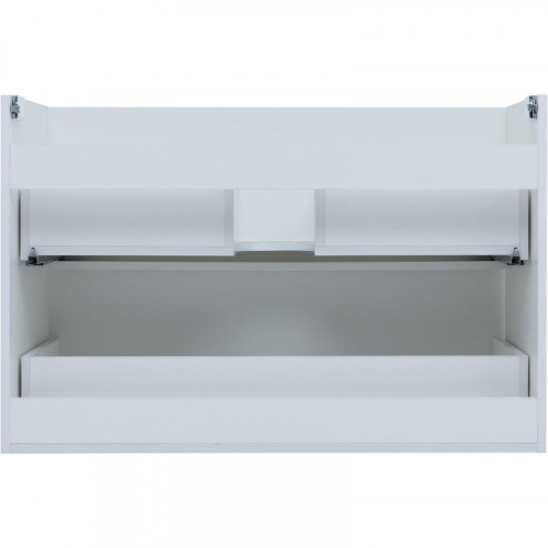 Тумба под раковину Aquanet Арт 100 313257 подвесная Белая матовая МДФ / ЛДСП