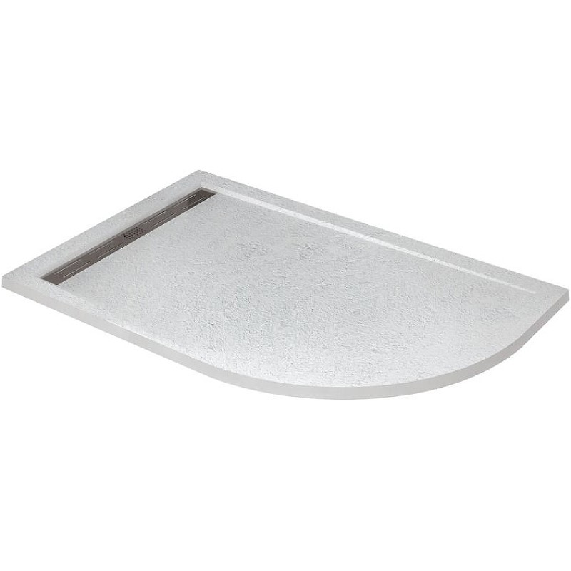 Душевой поддон из искусственного камня Cezares Tray AS 120x80 L TRAY-AS-RH-120/80-30-W-L Белый