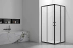 Душевой уголок Veconi Rovigo RV-101B 90х90 RV101B-90-01-C5 профиль Черный матовый стекло прозрачное