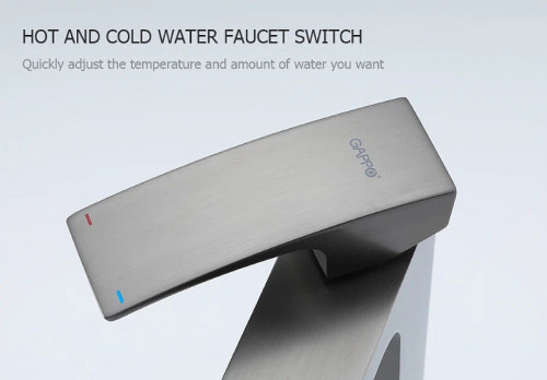 Смеситель для раковины Gappo G07-9 G1007-89 Оружейная сталь латунь