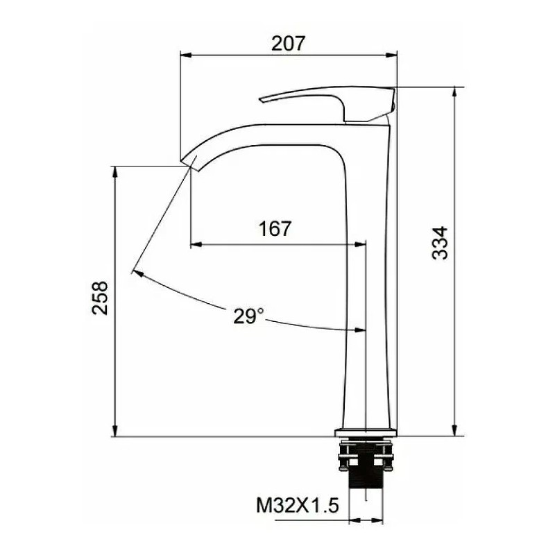 Смеситель для раковины Gappo G07-9 G1007-89 Оружейная сталь латунь