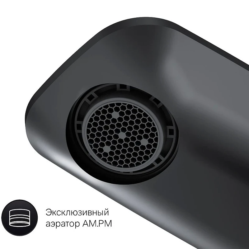 Смеситель для раковины AM.PM Inspire V2.0 F50A02322 Черный матовый латунь