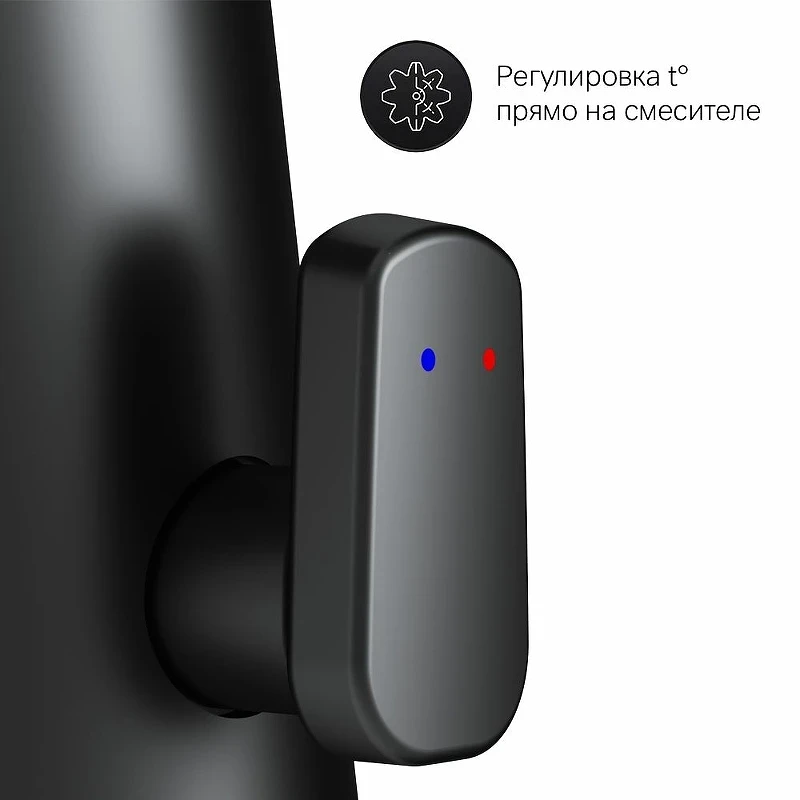 Смеситель для раковины AM.PM Inspire V2.0 F50A02322 Черный матовый латунь