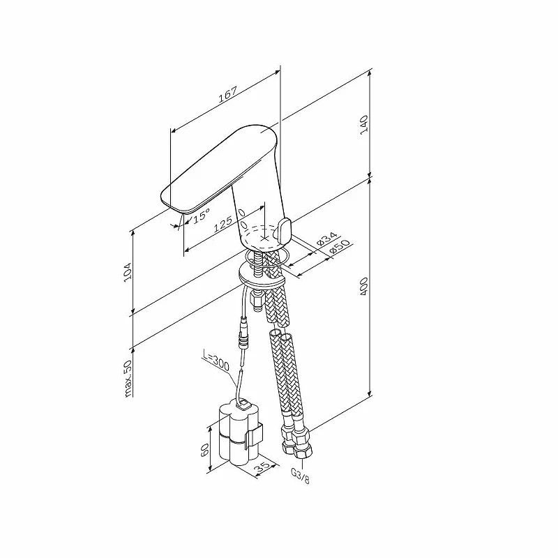 Смеситель для раковины AM.PM Inspire V2.0 F50A02322 Черный матовый латунь