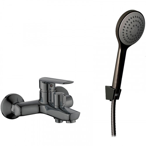 Смеситель для ванны ESKO Lagos Gun Metal LG54GM Оружейная сталь пластик на стену