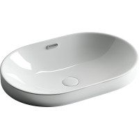 Раковина Ceramicanova Element 60 CN5020 Белая фарфор полувстраиваемая