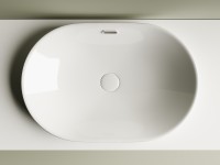Раковина Ceramicanova Element 60 CN5020 Белая фарфор полувстраиваемая