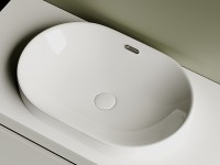 Раковина Ceramicanova Element 60 CN5020 Белая фарфор полувстраиваемая