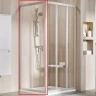Душевая стенка Ravak Supernova APSS-90 94070UR2Z1 профиль Сатин стекло Transparent