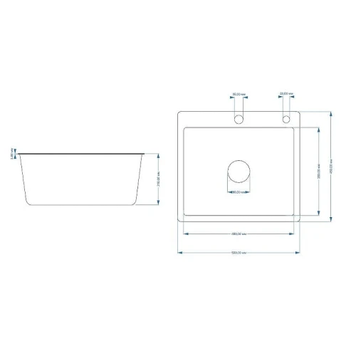 Кухонная мойка Fmark 50 FSC5045C цвет Золото матовое