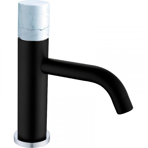 Смеситель для раковины Boheme Stick 121-B-MR-W Черный Белый