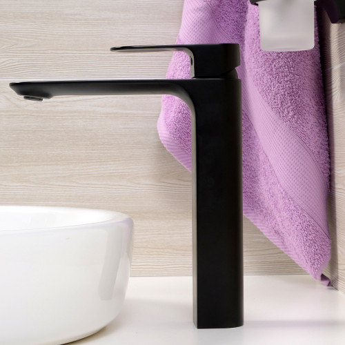 Смеситель для раковины WasserKRAFT Elbе 7403H Черный матовый латунь