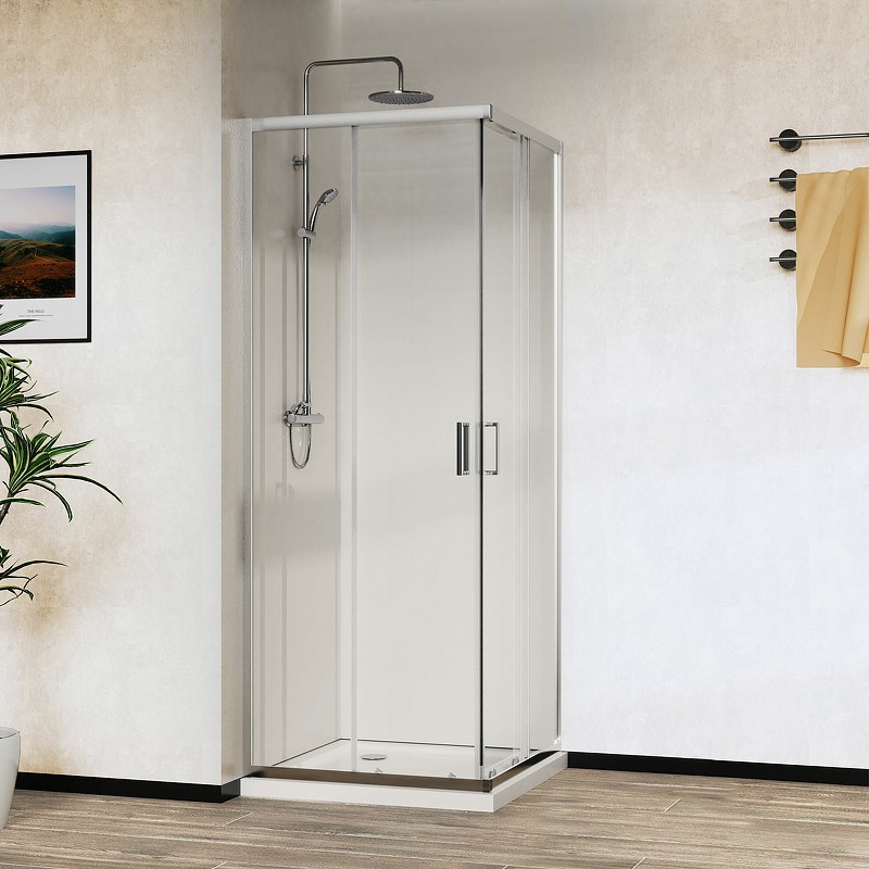 Душевой уголок Vincea City 100х80 VSS-5CT8010CL профиль Хром стекло прозрачное