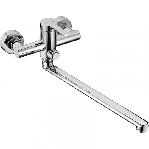 Смеситель для ванны Swedbe Diana 1050 универсальный Хром латунь на стену