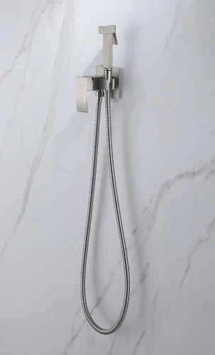 Гигиенический душ со смесителем Abber Wasserfall AF8625SP цвет Сатин