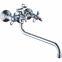 Смеситель для ванны Haiba HB2212 универсальный Хром на стену