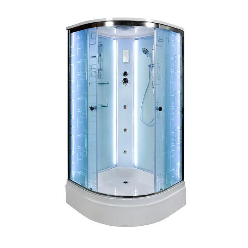 Душевая кабина Avacan 100 EM2710LED+GM С гидромассажем