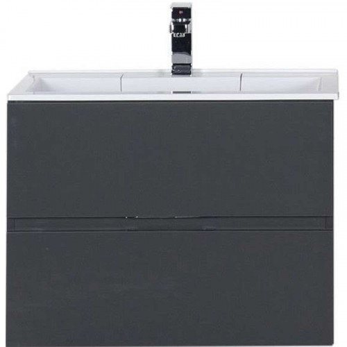 Тумба под раковину Aquanet Алвита 70 183992 подвесная Серый антрацит МДФ / ЛДСП