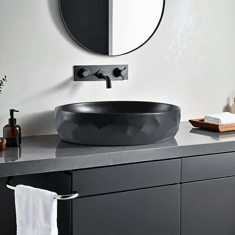 Раковина-чаша Gid Lago 60 Bm9030wx 53385 цвет Черный матовый