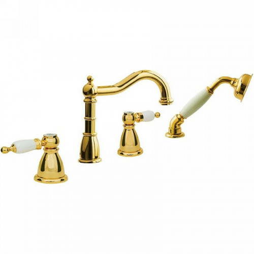 Смеситель на борт ванны Boheme Tradizionale Oro 395 Золото латунь