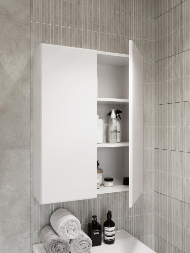 Подвесной шкаф DIWO Суздаль 60 SU0060S над стиральной машиной цвет Белый