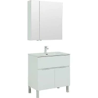 Комплект мебели для ванной Aquanet Алвита New 80 274213 Белый матовый