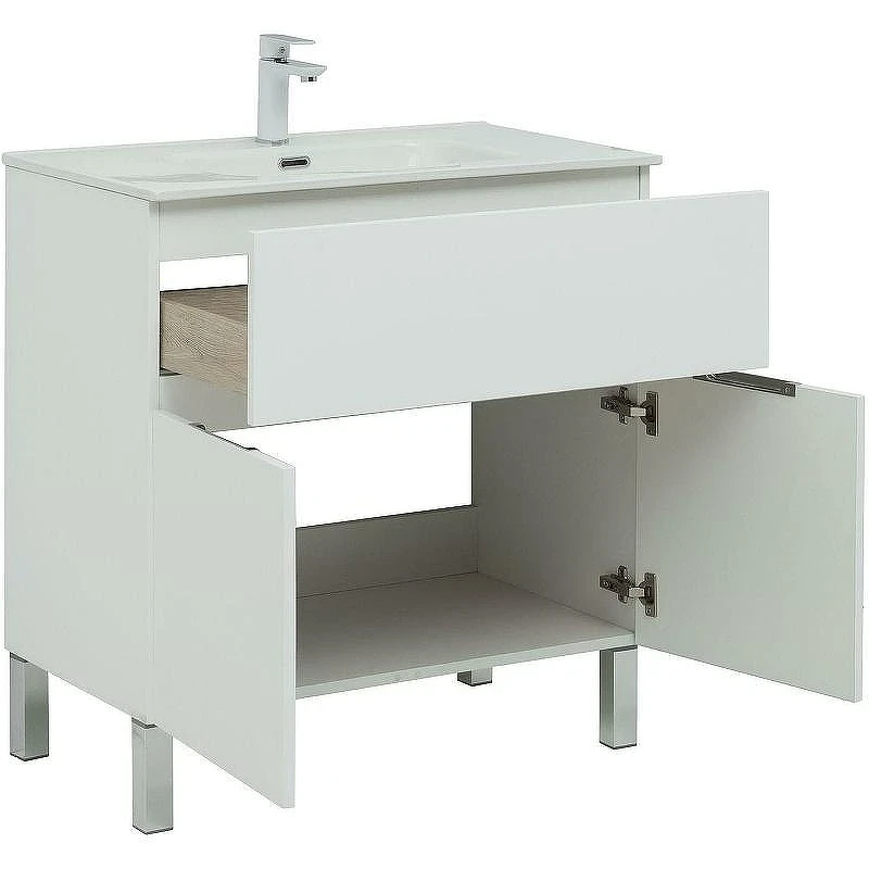 Комплект мебели для ванной Aquanet Алвита New 80 274213 Белый матовый