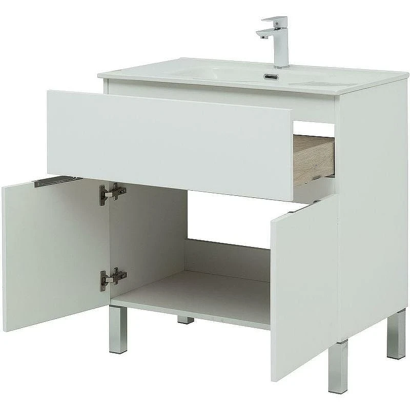 Комплект мебели для ванной Aquanet Алвита New 80 274213 Белый матовый