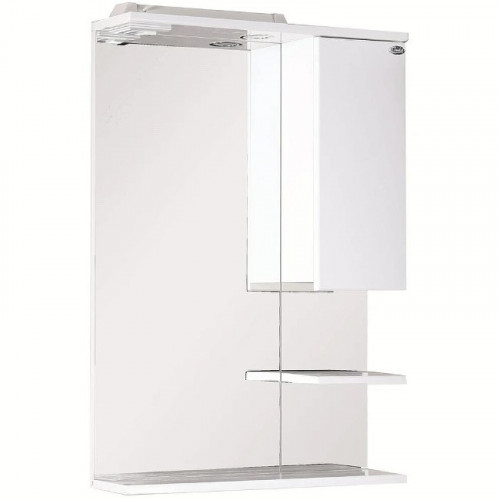 Зеркало со шкафом Onika Элита 60.01 R 206020 с подсветкой Белое МДФ / ЛДСП, стекло