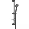 Душевой гарнитур Aquatek Бетта 3jet AQ2013MB Черный матовый нержавеющая сталь на стену