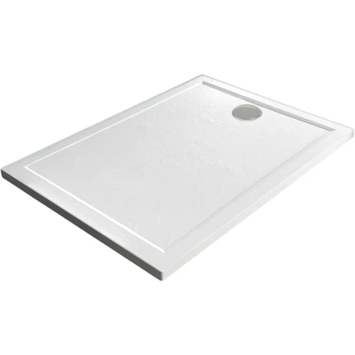 Душевой поддон из искусственного камня Veconi Pietra W 90x90 PT-W-9090-RU Белый