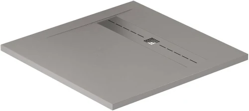Душевой поддон из искусственного камня Allen Brau Infinity 90x90 8.21001-PGM цвет Серый