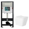 Унитаз с инсталляцией Azario Teramo AZ-501A+AZ-0052 цвет Белый с сиденьем Микролифт