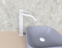 Смеситель для раковины Paffoni Light LIG081BO Белый матовый