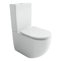 Унитаз компакт Ceramicanova Metropol CN4001T-B цвет Белый без бачка с сиденьем Микролифт