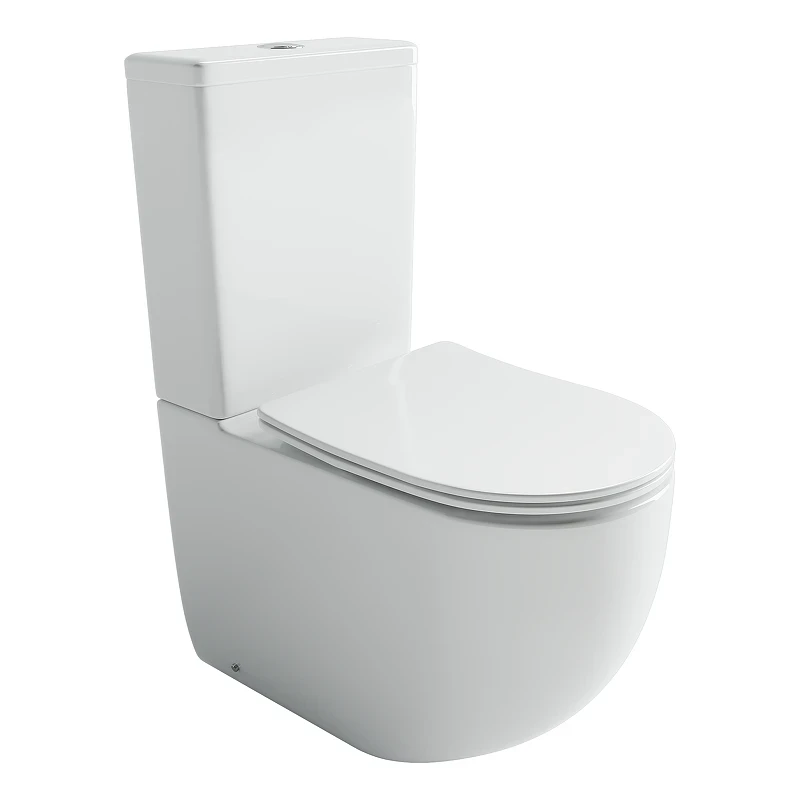 Унитаз компакт Ceramicanova Metropol CN4001T-B цвет Белый без бачка с сиденьем Микролифт