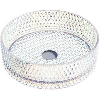 Раковина-чаша Ceramicanova Cristal 36 CN6059 Неон стекло накладная