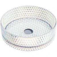 Раковина-чаша Ceramicanova Cristal 36 CN6059 Неон стекло накладная