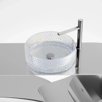 Раковина-чаша Ceramicanova Cristal 36 CN6059 Неон стекло накладная