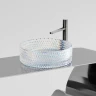 Раковина-чаша Ceramicanova Cristal 36 CN6059 Неон стекло накладная