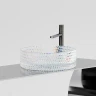 Раковина-чаша Ceramicanova Cristal 36 CN6059 Неон стекло накладная