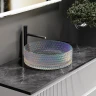 Раковина-чаша Ceramicanova Cristal 36 CN6059 Неон стекло накладная