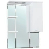 Зеркало со шкафом Bellezza Эйфория 80 R 4916113001017 с подсветкой Белое МДФ / ЛДСП, стекло