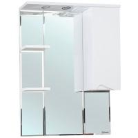 Зеркало со шкафом Bellezza Эйфория 80 R 4916113001017 с подсветкой Белое МДФ / ЛДСП, стекло