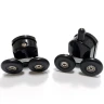 Душевой уголок Abber Schwarzer Diamant 170x50 AG30170BH-S50B-S50B профиль Черный стекло прозрачное