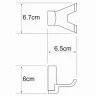 Двойной крючок WasserKRAFT Leine K-5023D Хром