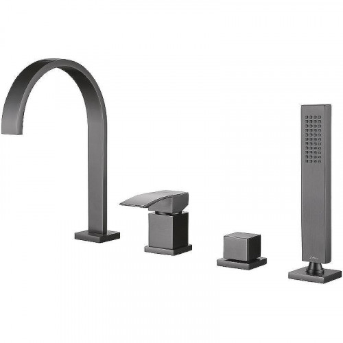 Смеситель на борт ванны Abber Wasserfall AF8613NG Никель