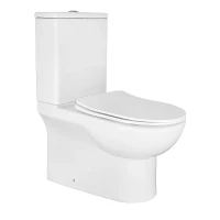 Унитаз-компакт Azario Ambra AZ-848G цвет Белый с бачком и сиденьем Микролифт